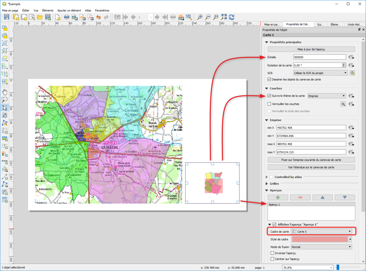 Map'n'Roll: Carte papier qui zoome en la dépliant